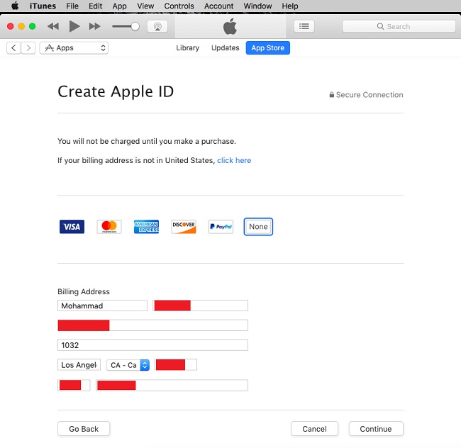 how can i create apple id in iran